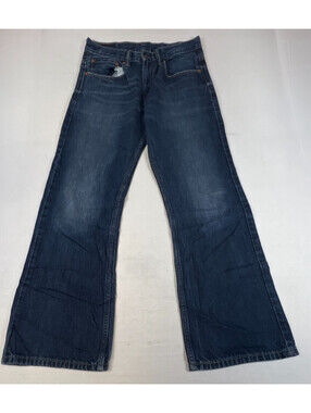 Levi's 527 Women 28x28 Dark Wash Boot Cut Denim Jeans Low Rise Regular Fit